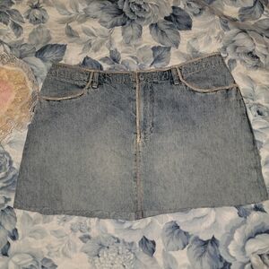 90s Sundance Micro Mini Denim Skirt